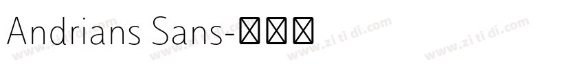 Andrians Sans字体转换